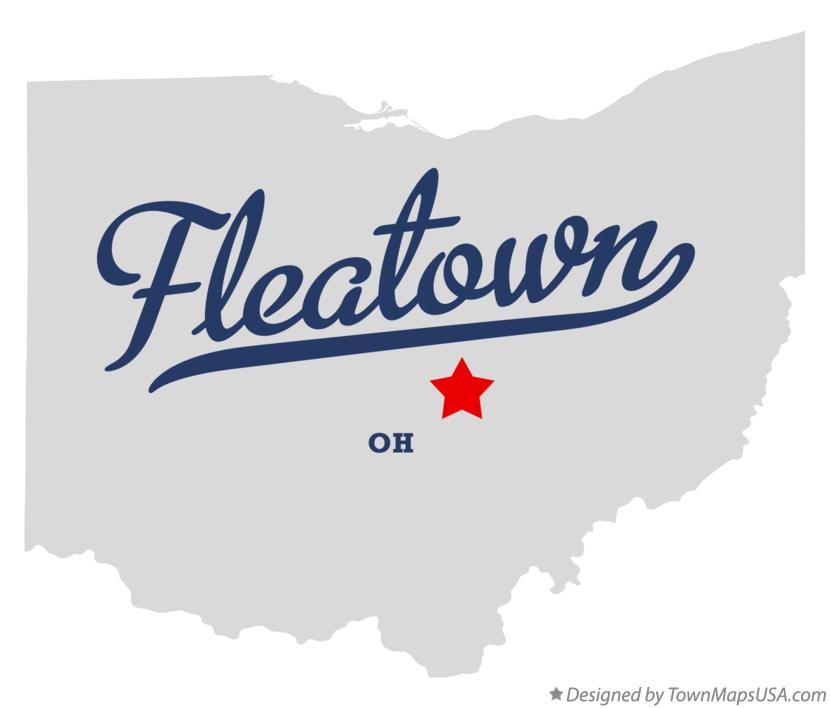 Map of Fleatown, OH, Ohio