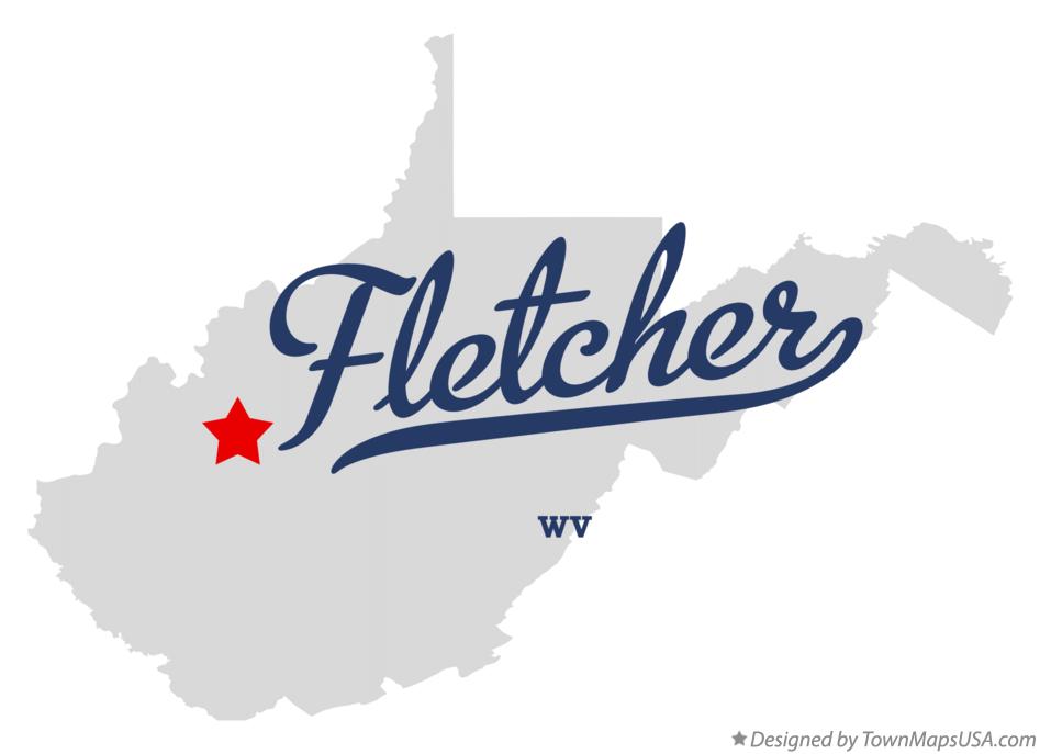 Map of Fletcher, WV, West Virginia