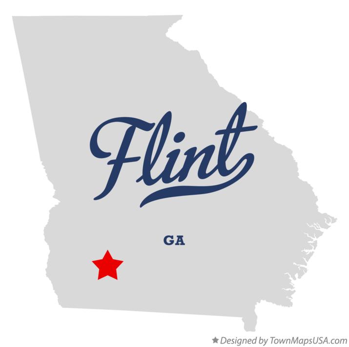 Map of Flint, GA,
