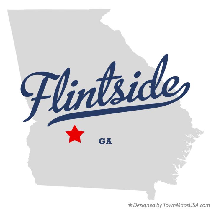 Map of Flintside, GA,