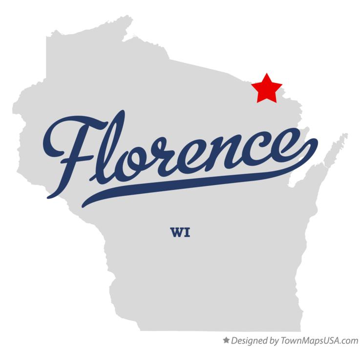 Map of Florence, WI, Wisconsin