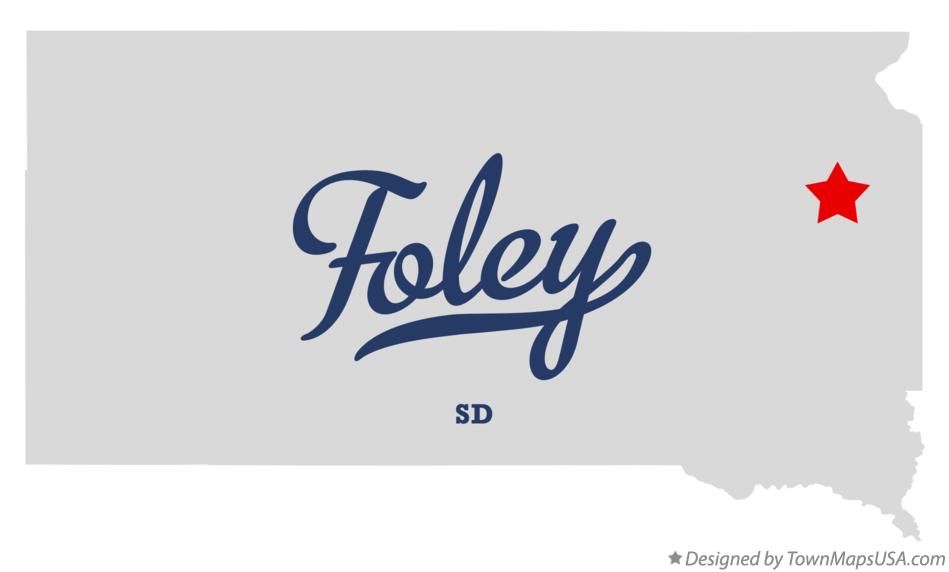 Map of Foley, SD, South Dakota