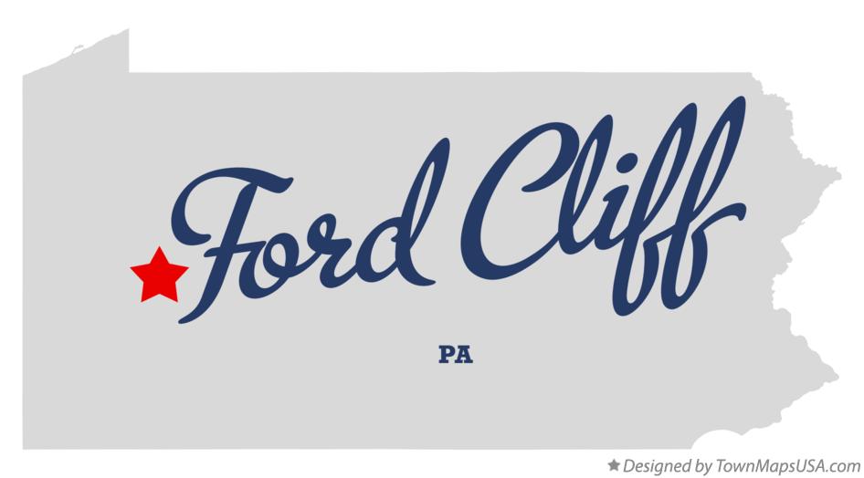 Map of Ford Cliff, PA, Pennsylvania