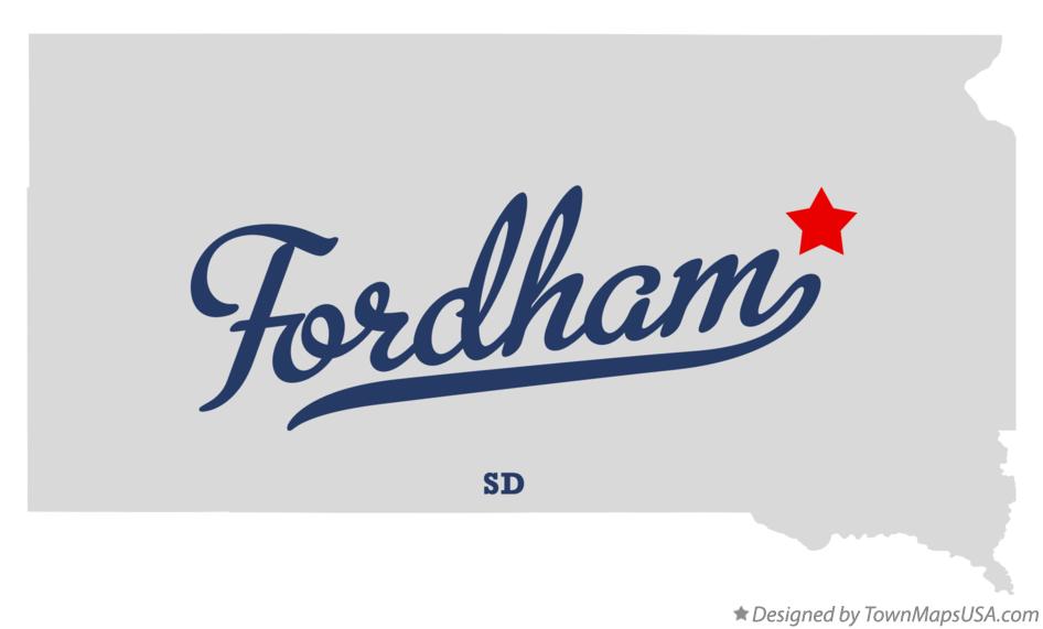 Map of Fordham, SD, South Dakota