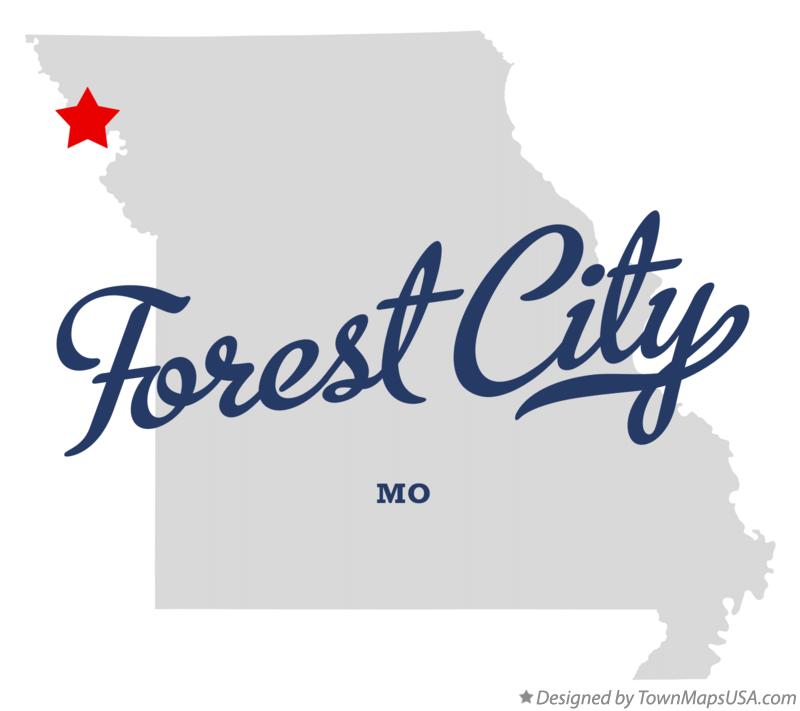 Map of Forest City, MO, Missouri