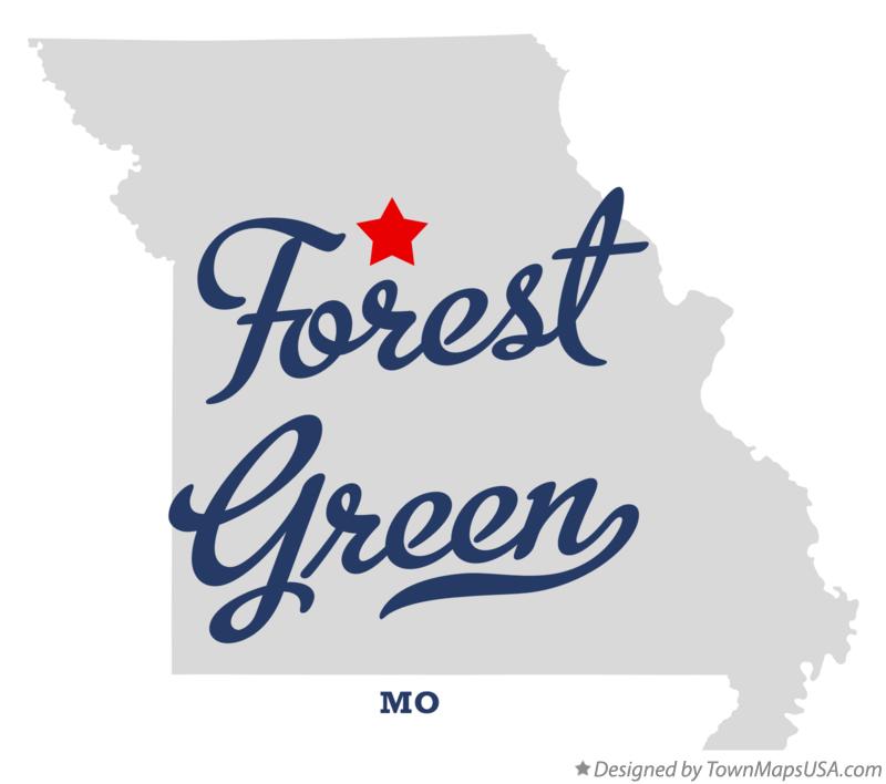 Map of Forest Green, MO, Missouri