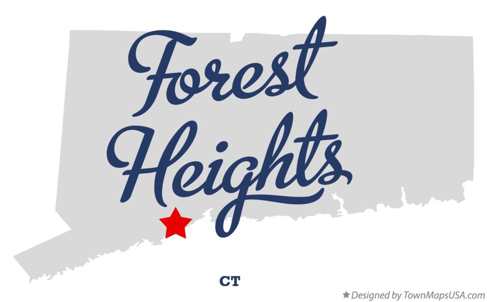 Map of Forest Heights, CT, Connecticut