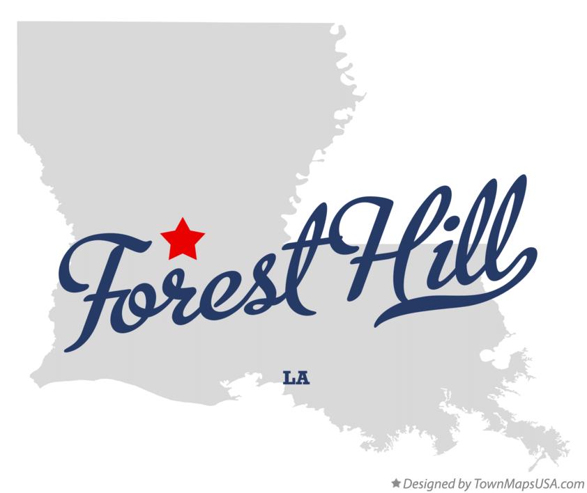 Map of Forest Hill, LA, Louisiana