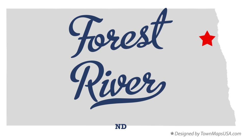 Map of Forest River, ND, North Dakota