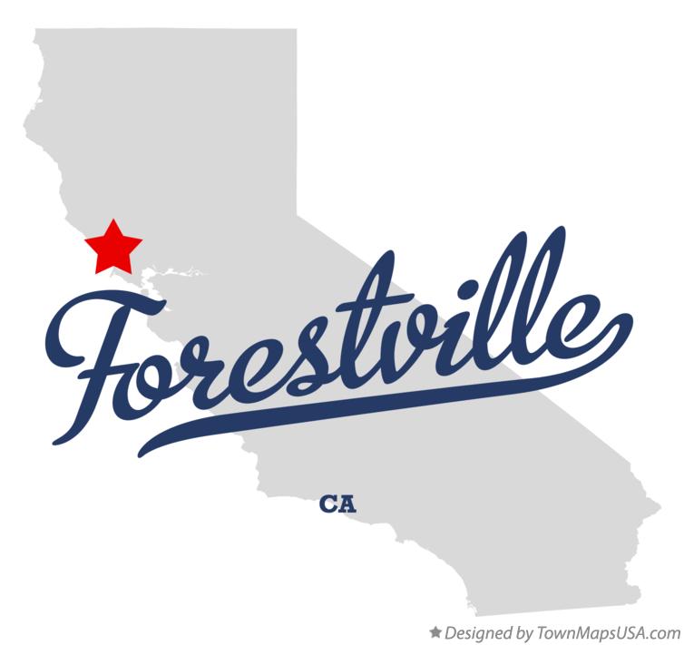 Map of Forestville, CA, California