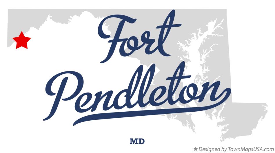 Map of Fort Pendleton, MD, Maryland