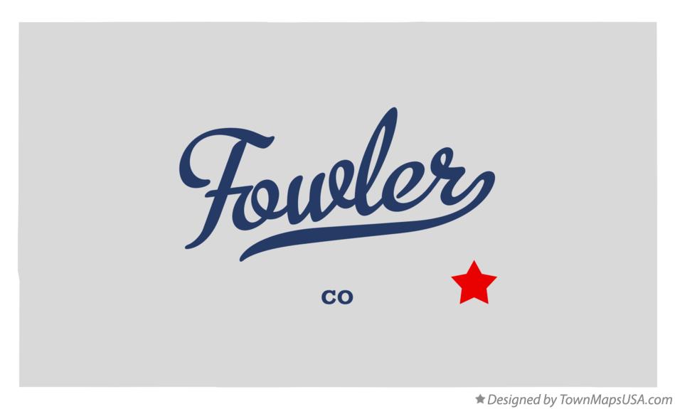 Map of Fowler, CO, Colorado