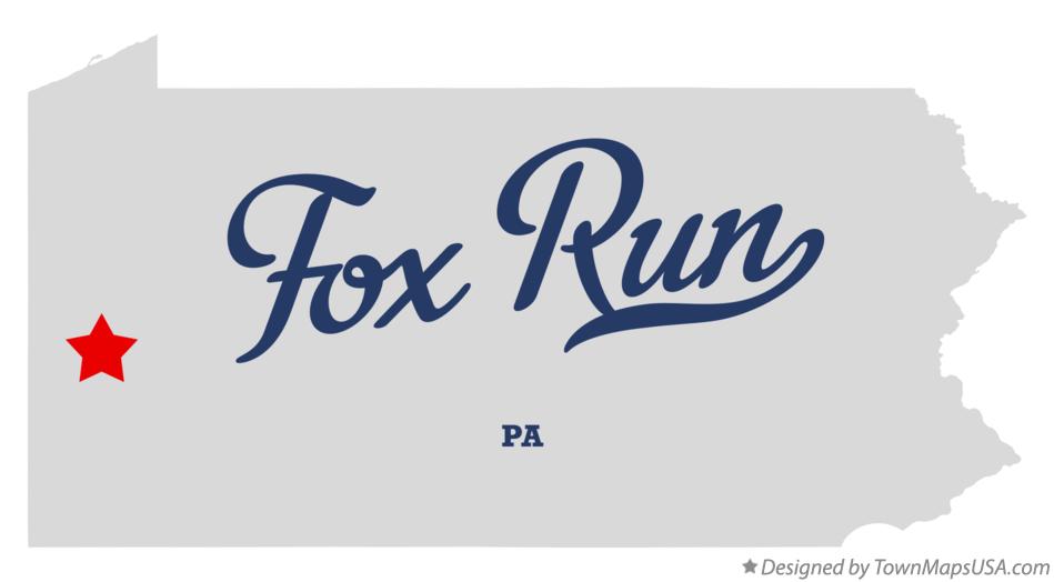 Map of Fox Run, PA, Pennsylvania
