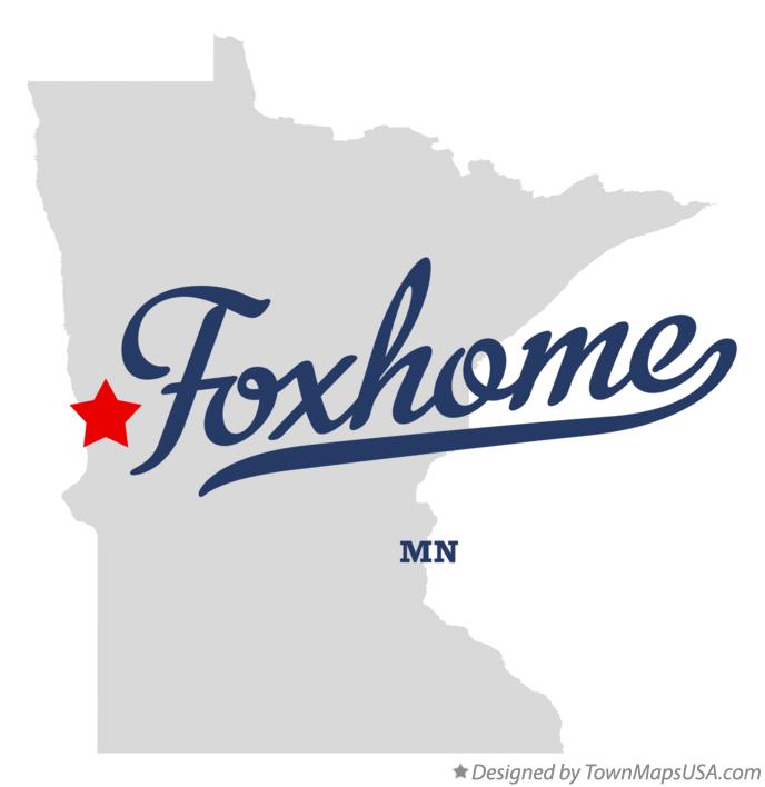 Map of Foxhome, MN, Minnesota
