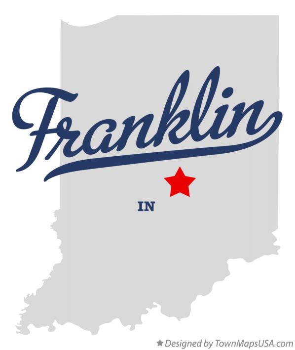 Map of Franklin, Marion County, IN, Indiana