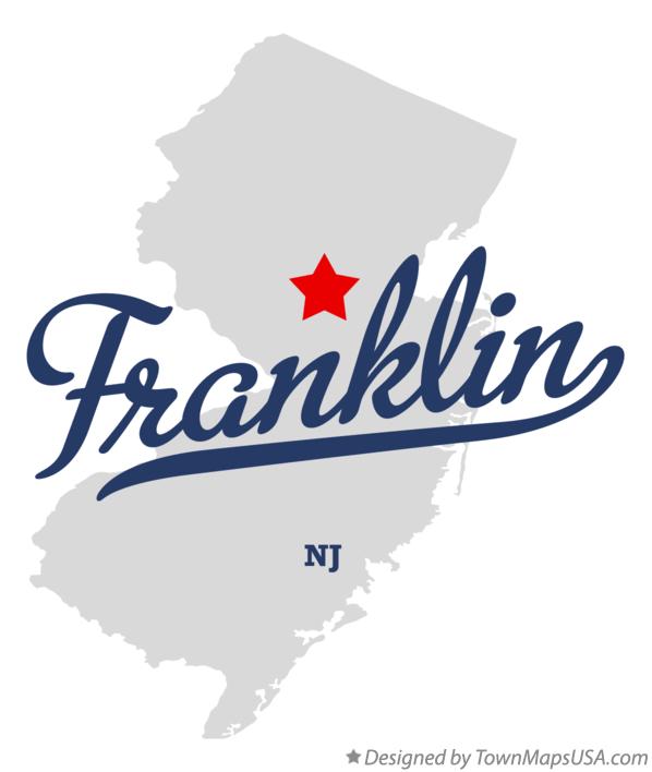 Map of Franklin, Somerset County, NJ, New Jersey
