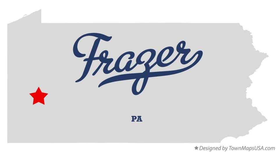 Map of Frazer, Allegheny County, PA, Pennsylvania