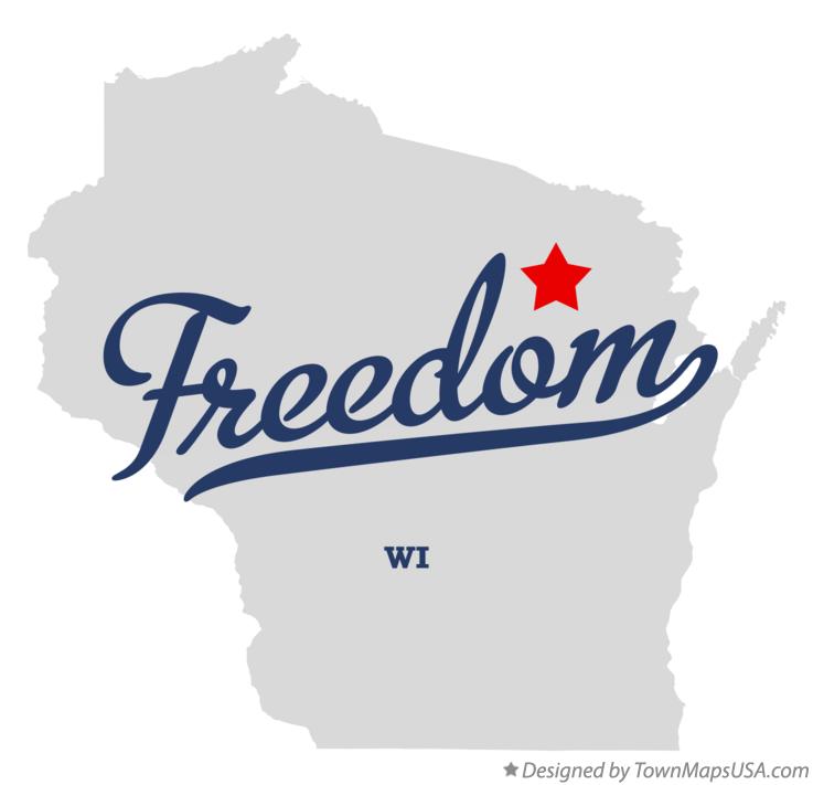 Map of Freedom, Forest County, WI, Wisconsin