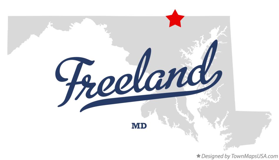 Map of Freeland, MD, Maryland