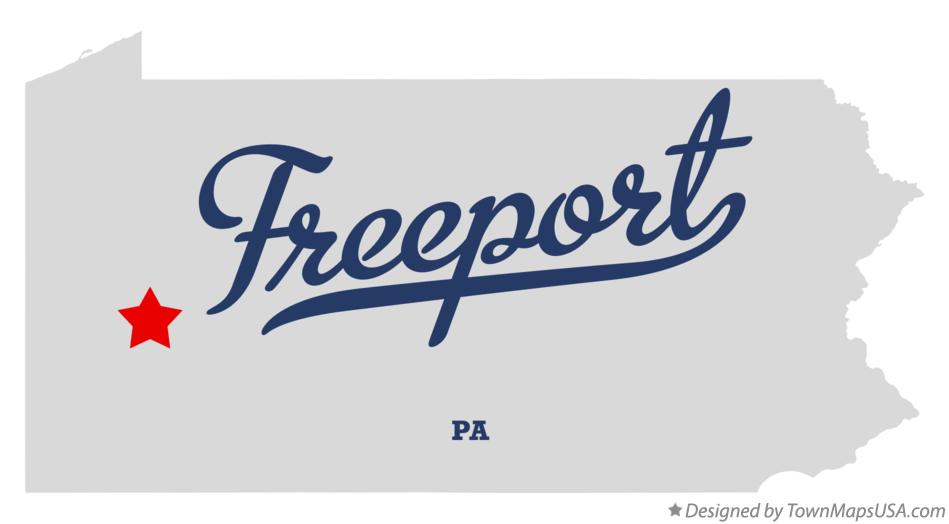 Map of Freeport, Armstrong County, PA, Pennsylvania