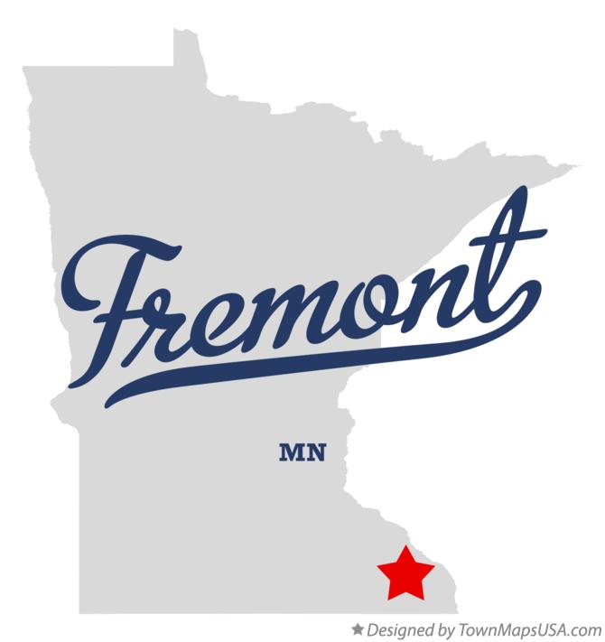 Map of Fremont, MN, Minnesota