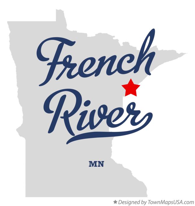 Map of French River, MN, Minnesota