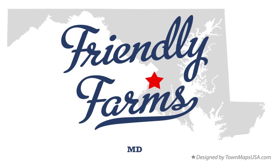 Map of Friendly Farms, MD, Maryland