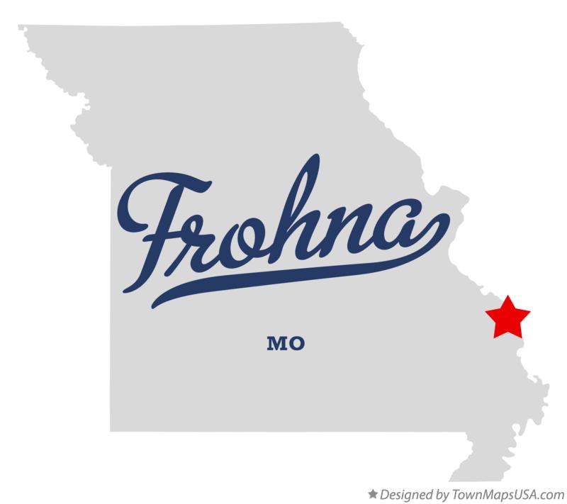 Map of Frohna, MO, Missouri