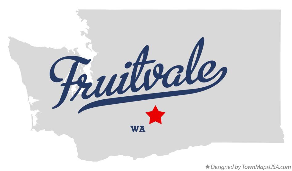 Map of Fruitvale, WA, Washington