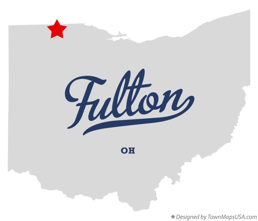 Map of Fulton, Fulton County, OH, Ohio