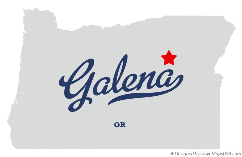 Map of Galena, OR, Oregon