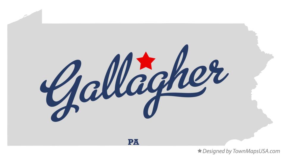 Map of Gallagher, PA, Pennsylvania