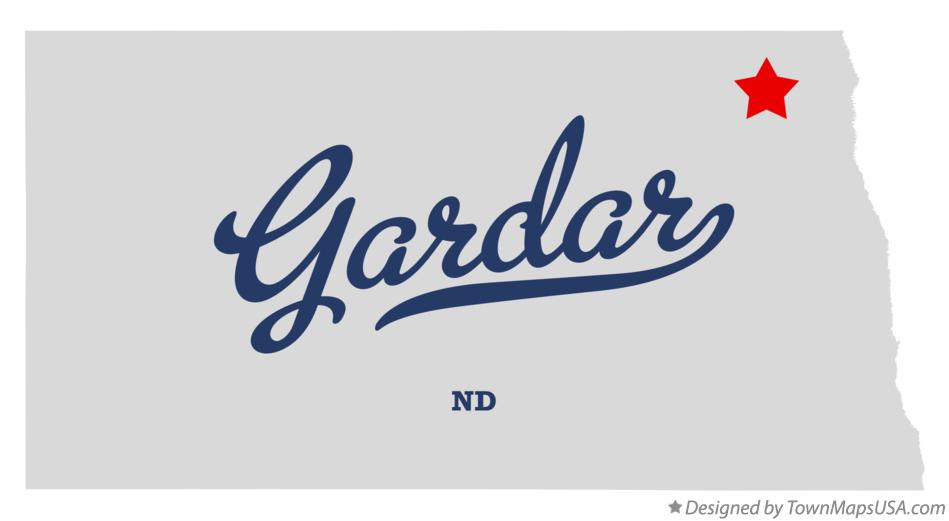 Map of Gardar, ND, North Dakota