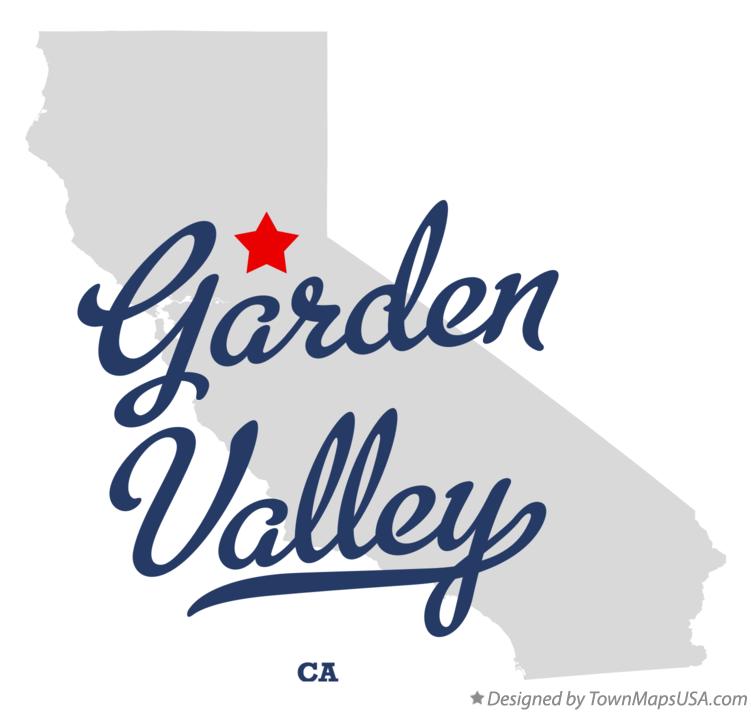 Map of Garden Valley, CA, California