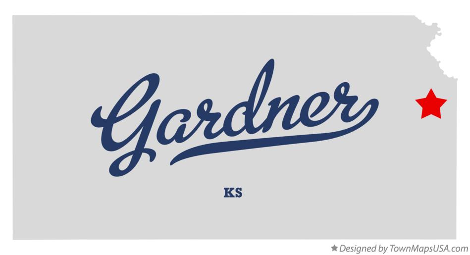 Map of Gardner, KS, Kansas