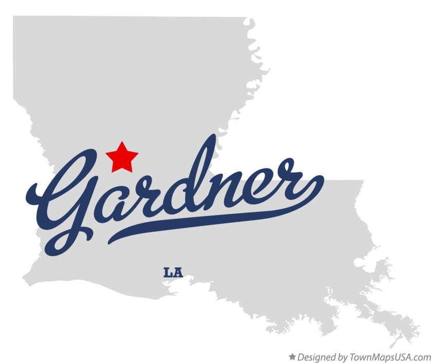 Map of Gardner, LA, Louisiana