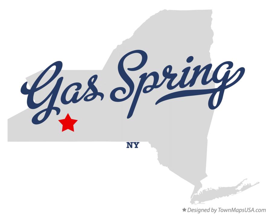 Map of Gas Spring, NY, New York