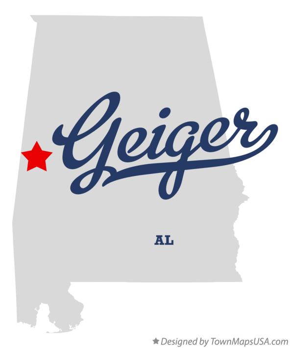 Map of Geiger, AL, Alabama