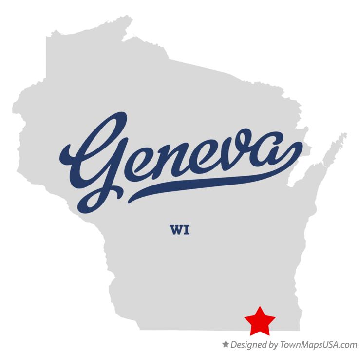 Map of Geneva, WI, Wisconsin