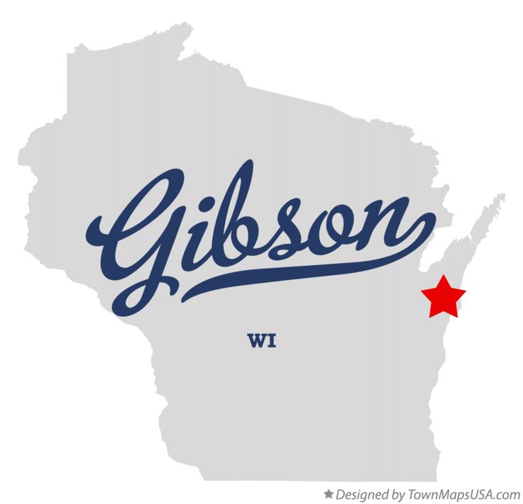 Map of Gibson, WI, Wisconsin