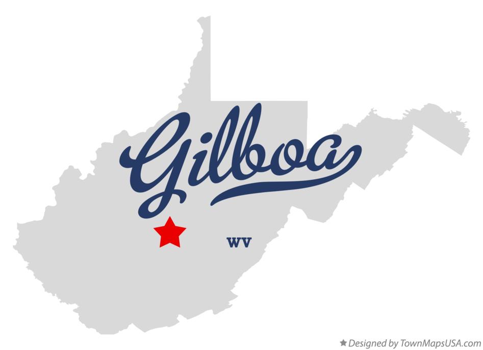 Map of Gilboa, WV, West Virginia