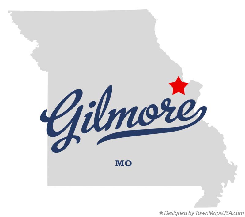 Map of Gilmore, MO, Missouri