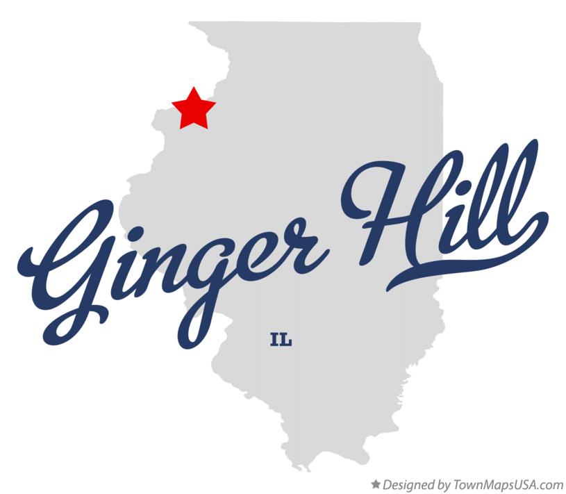 Map of Ginger Hill, IL, Illinois