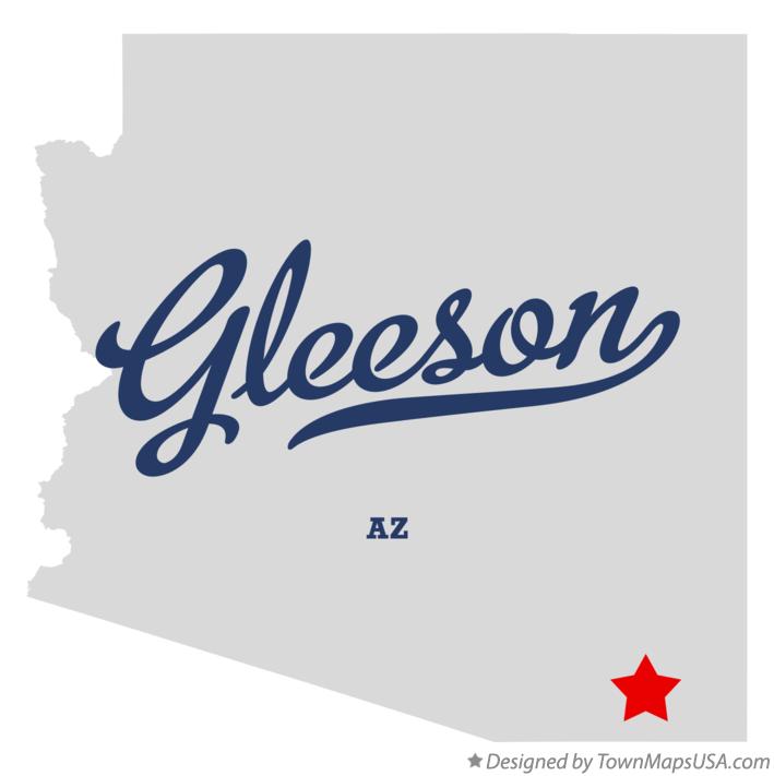 Map of Gleeson, AZ, Arizona