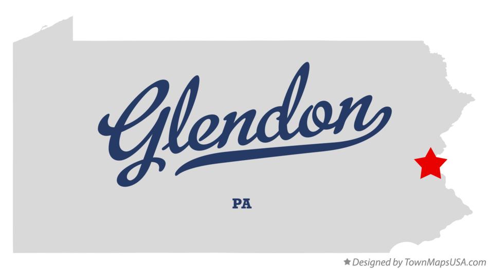 Map of Glendon, PA, Pennsylvania