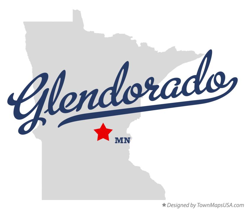 Map of Glendorado, MN, Minnesota