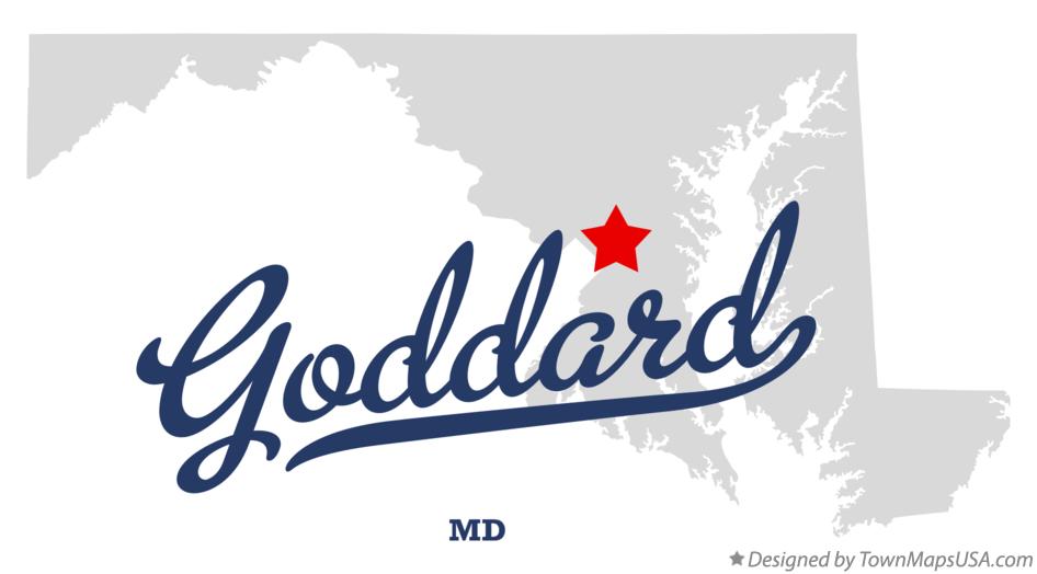 Map of Goddard, MD, Maryland