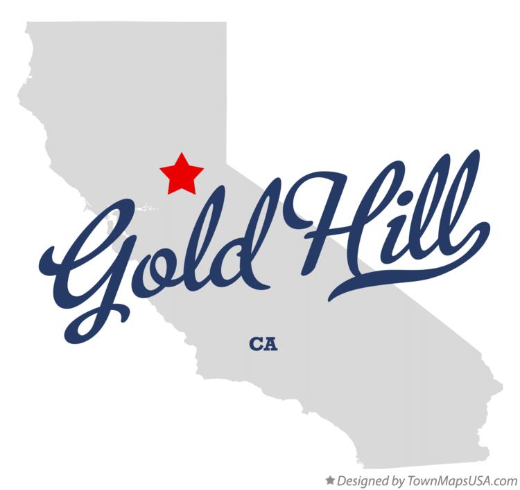 Map of Gold Hill, CA, California
