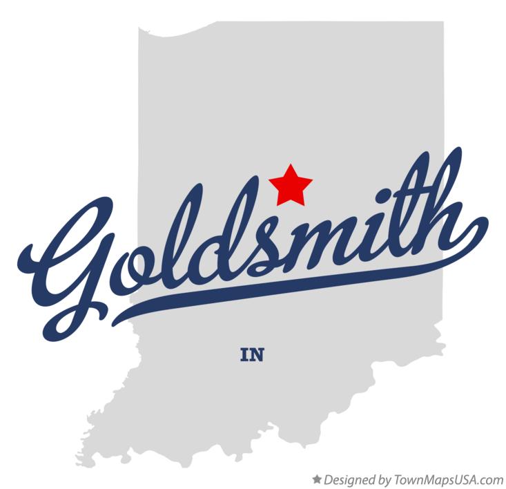 Map of Goldsmith, IN, Indiana