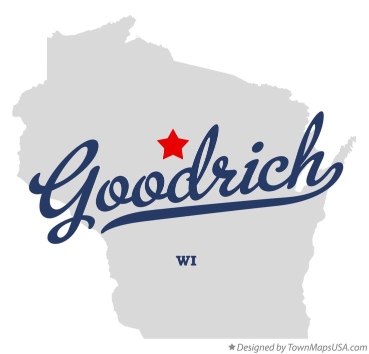 Map of Goodrich, WI, Wisconsin